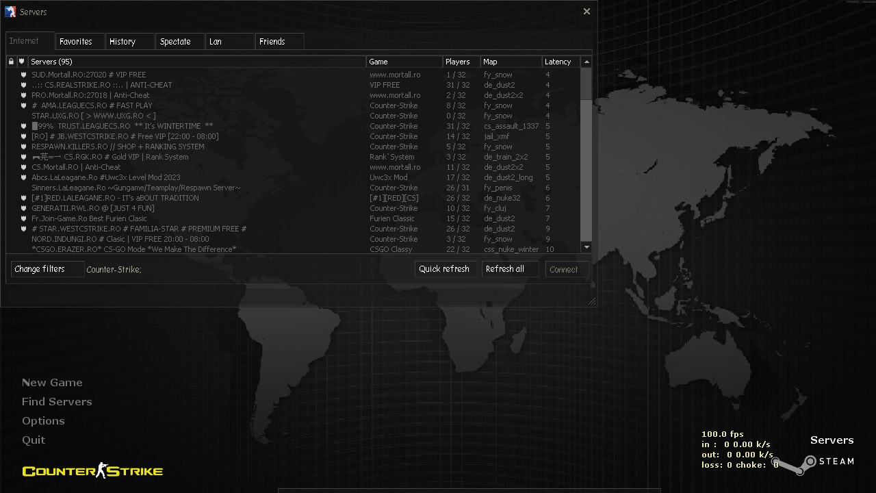 Counter-Strike 1.6 World Map Counter-Strike 1.6 World Map